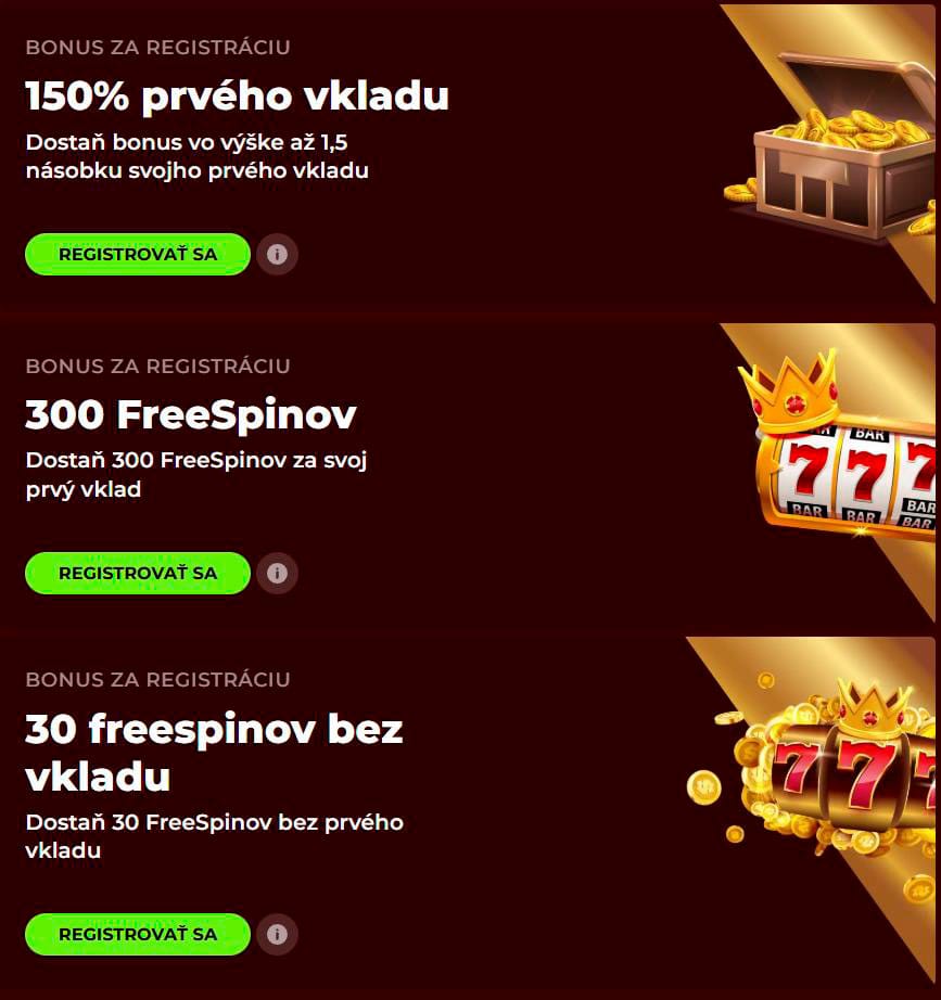 roztočenia zadarmo a uvítací bonus v kasíne Eurogold